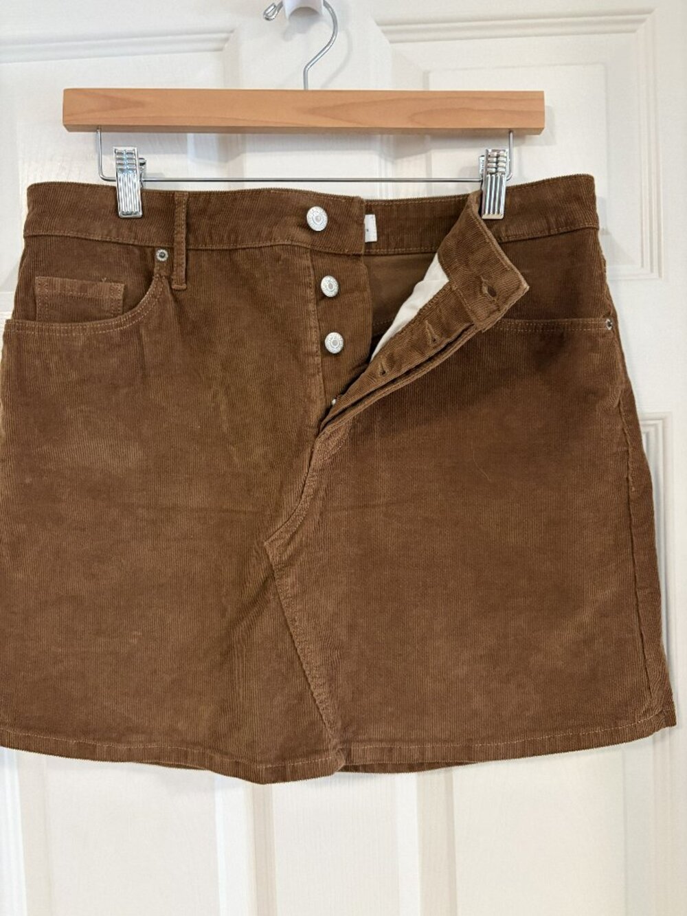 Chocolate Brown Old Navy Corduroy Skirt, Size 10